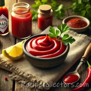 Zesty seafood cocktail sauce made with ketchup, horseradish, lemon juice and hot sauce