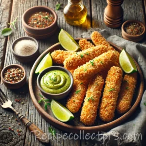 Crispy steak fingers served with tangy lime dipping sauce
