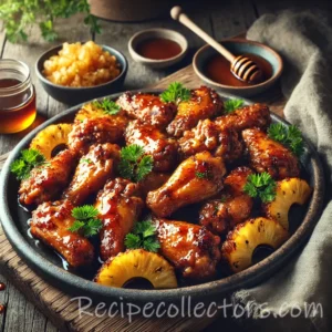 Sticky Pineapple Honey Wings