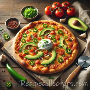 Tex-Mex beef pizza with black beans, jalapeños and cheese